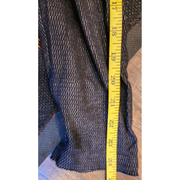 Men's Lightweight Hooded Long Sleeve Shirt XL Black Heathered Cotton/Polyester - Picture 12 of 14